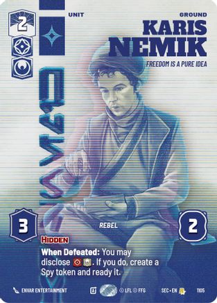 Image of Karis Nemik - Freedom is a Pure Idea (Prestige Foil) (1105) - Secrets of Power Foil