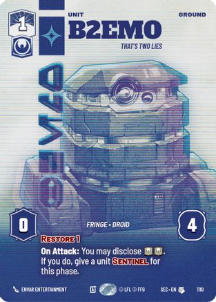 Image of B2EMO - That's Two Lies (Prestige Foil) (1110) - Secrets of Power Foil