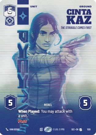 Image of Cinta Kaz - The Struggle Comes First (Prestige Foil) (1120) - Secrets of Power Foil