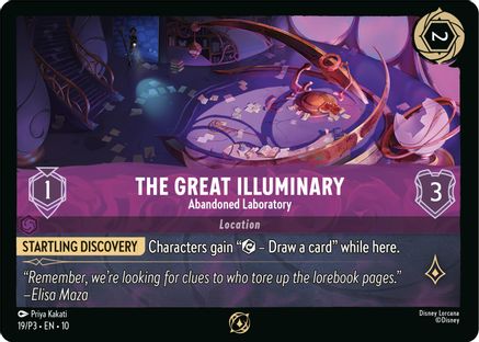 Image of The Great Illuminary - Abandoned Laboratory (19) - Disney Lorcana Promo Cards Cold Foil