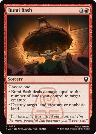 Image of Bumi Bash (TLA-125) - Avatar: The Last Airbender Foil