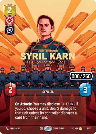 Image of Syril Karn - Where Is He? (Serialized) (1137) - Secrets of Power Foil