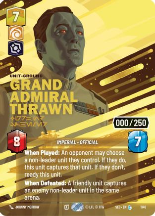 Image of Grand Admiral Thrawn - Grand Schemer (Serialized) (1140) - Secrets of Power Foil