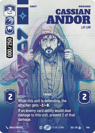 Image of Cassian Andor - Lay Low (Serialized) (1146) - Secrets of Power Foil