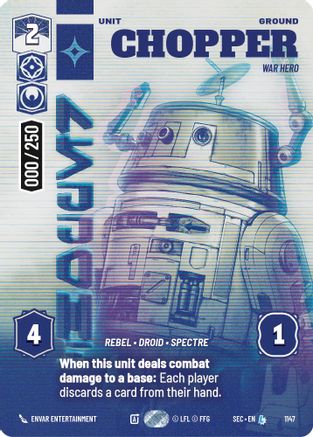 Image of Chopper - War Hero (Serialized) (1147) - Secrets of Power Foil