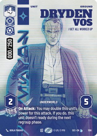 Image of Dryden Vos - I Get All Worked Up (Serialized) (1158) - Secrets of Power Foil
