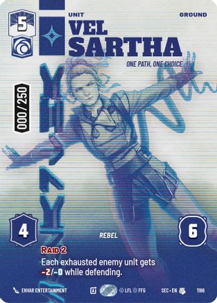 Image of Vel Sartha - One Path, One Choice (Serialized) (1166) - Secrets of Power Foil