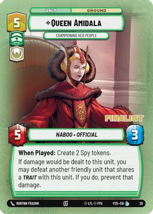 Image of Queen Amidala - Championing Her People (Finalist) (29) - Organized Play Promos