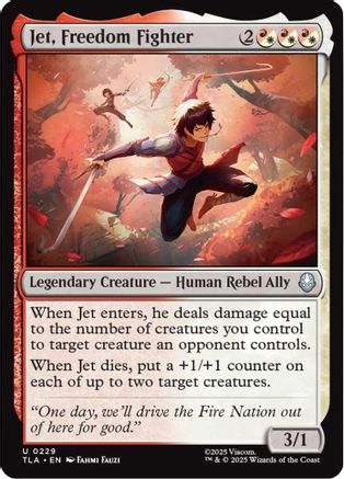 Image of Jet, Freedom Fighter (TLA-229) - Avatar: The Last Airbender Foil