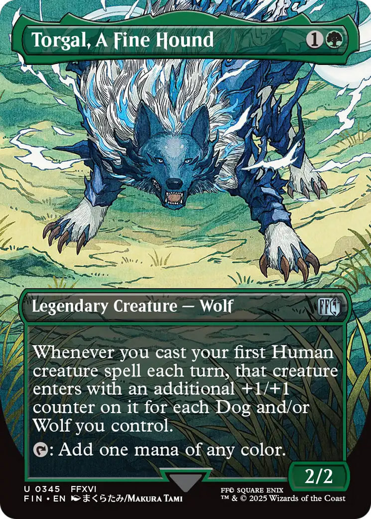 Image of Torgal, A Fine Hound (Borderless) (FIN-345) - FINAL FANTASY (Borderless)