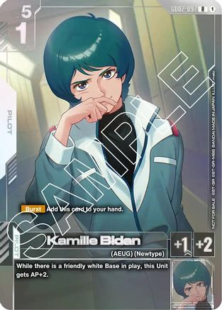 Image of Kamille Bidan (Newtype Challenge 2025 Mission 2) (GD02-097) - Gundam Promotional Cards Holofoil