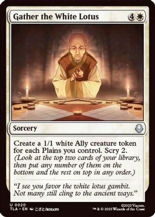 Image of Gather the White Lotus (TLA-020) - Avatar: The Last Airbender