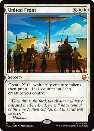 Image of United Front (TLA-039) - Avatar: The Last Airbender Foil