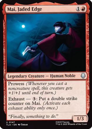Image of Mai, Jaded Edge (TLA-147) - Avatar: The Last Airbender