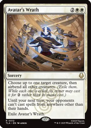 Image of Avatar's Wrath (TLA-012) - Avatar: The Last Airbender Foil