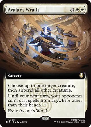 Image of Avatar's Wrath (Extended Art) (TLA-365) - Avatar: The Last Airbender