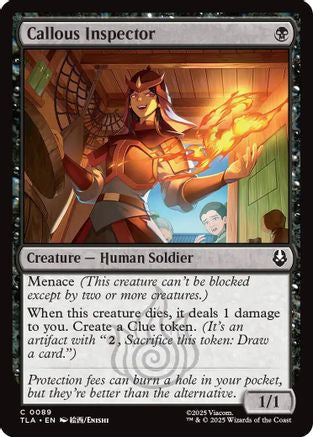 Image of Callous Inspector (TLA-089) - Avatar: The Last Airbender Foil