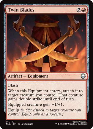 Image of Twin Blades (TLA-157) - Avatar: The Last Airbender Foil