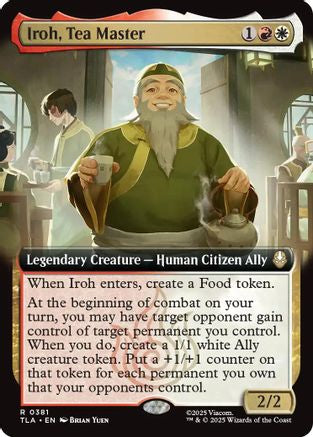Image of Iroh, Tea Master (Extended Art) (TLA-381) - Avatar: The Last Airbender