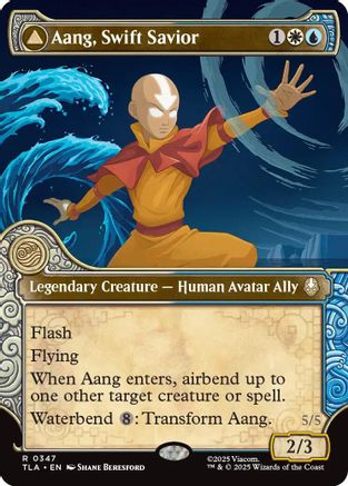 Image of Aang, Swift Savior (Showcase) (TLA-347) - Avatar: The Last Airbender