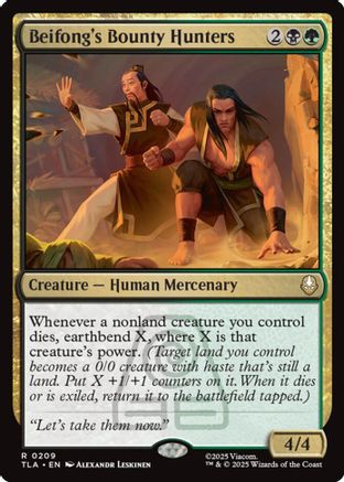 Image of Beifong's Bounty Hunters (TLA-209) - Avatar: The Last Airbender Foil