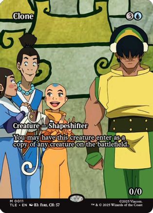 Image of Clone (Borderless) (TLE-011) - Avatar: The Last Airbender: Eternal-Legal Foil