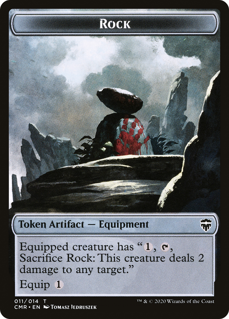 Image of Rock Token (CMR-011) - Commander Legends Tokens