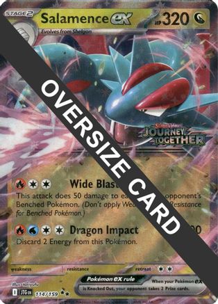 Image of Salamence ex 114/159  - Holofoil Jumbo Cards - Double Rare