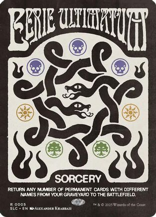 Image of Eerie Ultimatum (SLC-005) - Secret Lair Countdown Kit Foil