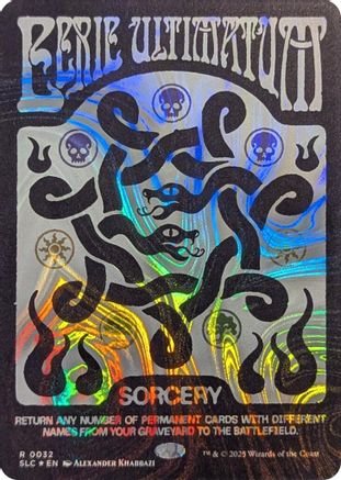 Image of Eerie Ultimatum (Halo Foil) (SLC-032) - Secret Lair Countdown Kit Foil