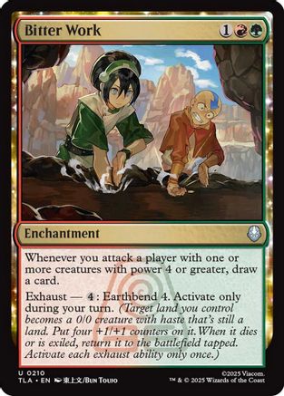 Image of Bitter Work (TLA-210) - Avatar: The Last Airbender Foil