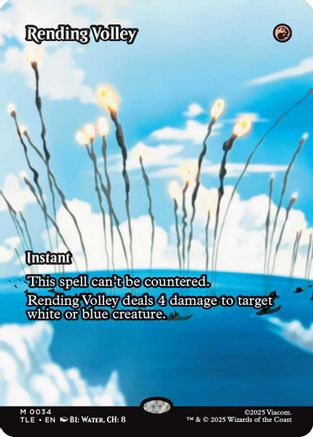Image of Rending Volley (Borderless) (TLE-034) - Avatar: The Last Airbender: Eternal-Legal