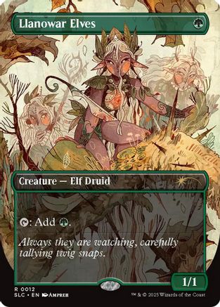 Image of Llanowar Elves (SLC-012) - Secret Lair Countdown Kit Foil