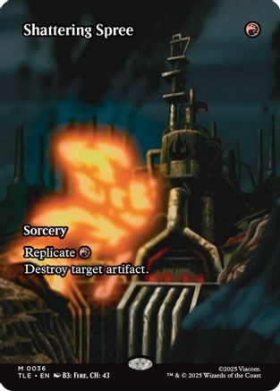 Image of Shattering Spree (Borderless) (TLE-036) - Avatar: The Last Airbender: Eternal-Legal Foil