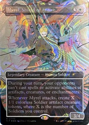 Image of Myrel, Shield of Argive (Halo Foil) (SLC-040) - Secret Lair Countdown Kit Foil