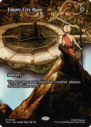 Image of Empty City Ruse (Borderless) (TLE-003) - Avatar: The Last Airbender: Eternal-Legal Foil
