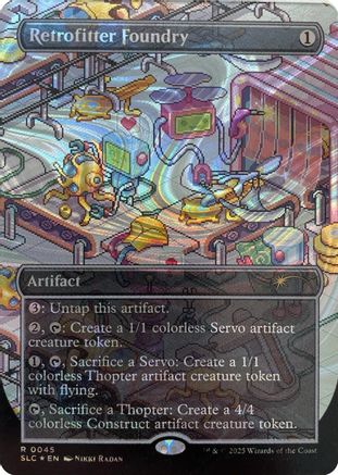Image of Retrofitter Foundry (Halo Foil) (SLC-045) - Secret Lair Countdown Kit Foil
