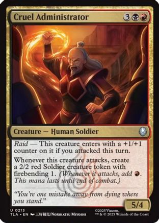 Image of Cruel Administrator (TLA-213) - Avatar: The Last Airbender