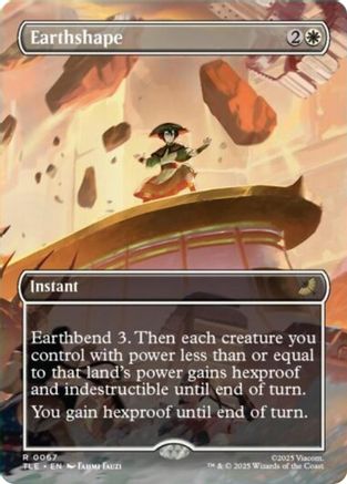 Image of Earthshape (Borderless) (TLE-067) - Avatar: The Last Airbender: Eternal-Legal Foil