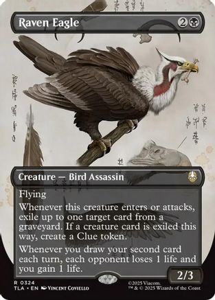 Image of Raven Eagle (Borderless) (TLA-324) - Avatar: The Last Airbender Foil