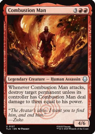 Image of Combustion Man (TLA-127) - Avatar: The Last Airbender