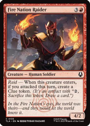 Image of Fire Nation Raider (TLA-135) - Avatar: The Last Airbender Foil