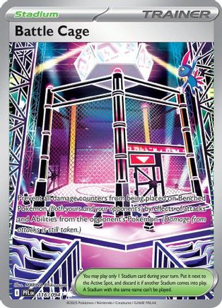 Image of Battle Cage 116/094  - Holofoil ME02 Phantasmal Flames - Ultra Rare