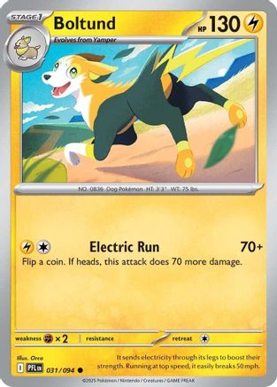 Image of Boltund 031  - Reverse Holofoil ME02 Phantasmal Flames - Common