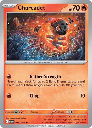 Image of Charcadet 019  - Reverse Holofoil ME02 Phantasmal Flames - Common