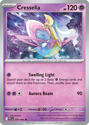 Image of Cresselia 039  - Reverse Holofoil ME02 Phantasmal Flames - Uncommon
