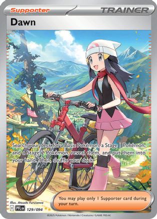 Image of Dawn 129/094  - Holofoil ME02 Phantasmal Flames - Special Illustration Rare