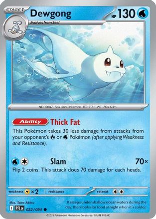 Image of Dewgong 022/094  ME02 Phantasmal Flames - Common