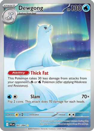 Image of Dewgong 097/094  - Holofoil ME02 Phantasmal Flames - Illustration Rare