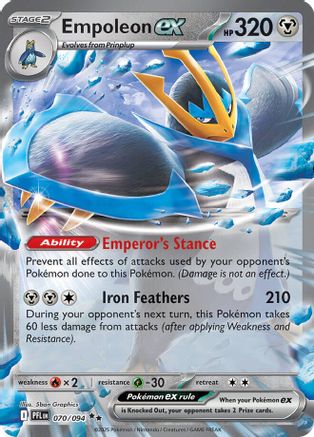 Image of Empoleon ex 070/094  - Holofoil ME02 Phantasmal Flames - Double Rare